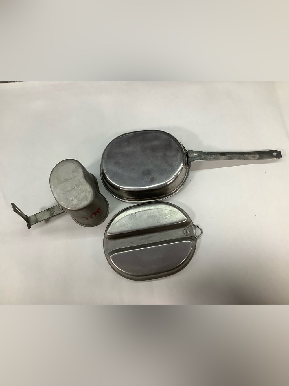 Aluminum Military-Style Mess Kit and Folding Cup - Silver - Picture 3 of 3